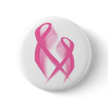 Pink Ribbons Button