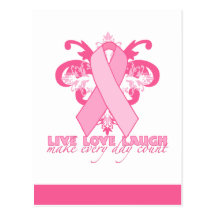 Pink Ribbons Every Day Postcards