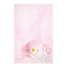 Pink Ribbons Personalized Stationery