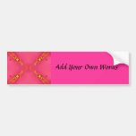 Pink Ripple Bumper Stickers