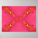 pink ripple posters