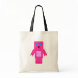 Pink Robot Canvas Bag