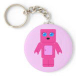 Pink Robot keychains