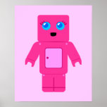 Pink Robot Print