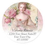 Pink Rococo Address Sticker