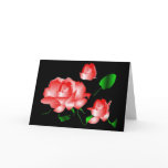 "Pink Rose Bereavement Thank You" Card