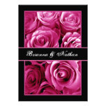 PINK Rose Bouquet Wedding Invitation