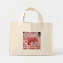 PINK ROSE Bridesmaid gift Tote Bag Roses Pastel