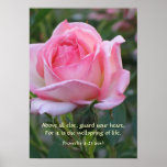 Pink Rose Bud ~ Proverbs 4:23