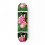 Pink Rose Bud Skateboard