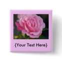Pink Rose Button