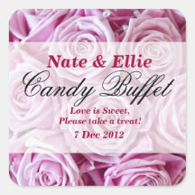PInk Rose Candy Buffet Sticker