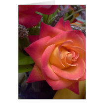 pink rose card