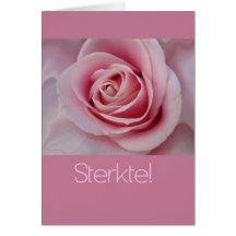 pink rose dutch sympathy card