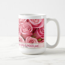 Pink Rose Elegance - Customise Mug