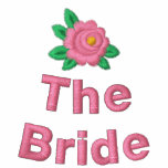 Pink Rose Embroidered T shirt embroidered shirts