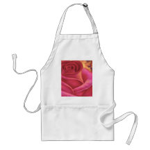 Pink Rose Flower Painting Art - Multi Apron