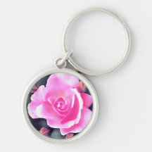 Pink Rose Keychains