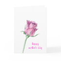 Pink Rose Mother's Day Card