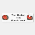 Pink Rose on Metal Mallet Bells Bumper Stickers