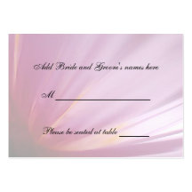 Pink Rose Petal Seating Place Card Business Card Template