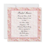 Pink Rose Petals Bridal Shower Invitation