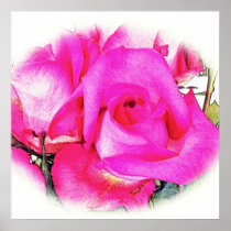 Pink Rose Print