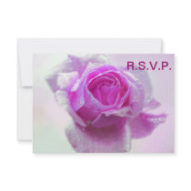Pink rose - RSVP formal Personalized Announcements