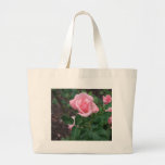 Pink Rose Tote Bags