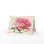 Pink Rose Valentine's Day Card