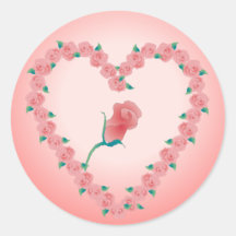 PINK ROSEBUD by SHARON SHARPE Stickers