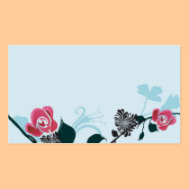 Pink roses Business Card business cards
