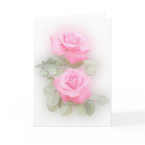 Pink Roses Card
