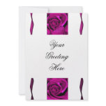 Pink roses invitations template - customizable