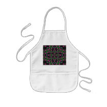 Pink Roses Kaleidoscope apron