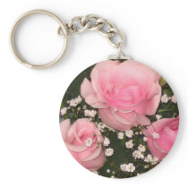 Pink Roses Keychain
