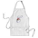 Pink Roses Monogram E aprons