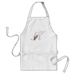Pink Roses Monogram K Aprons