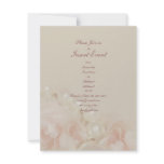 Pink roses pearls elegant wedding engagement