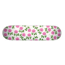 Pink Roses Skateboard
