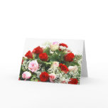 Pink Roses Wedding Bouquet cards