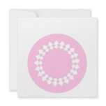 Pink Round Wheel Graphic Design. Custom invitations