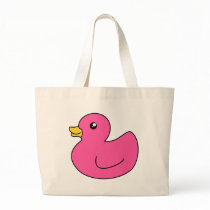 Pink Rubber Duck Canvas Bags