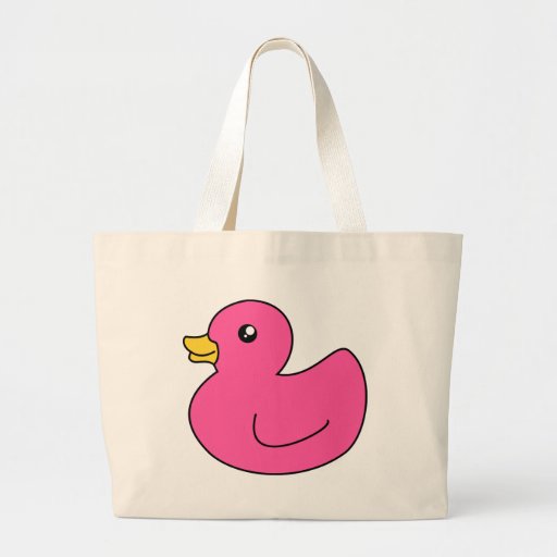 Pink Rubber Duck Canvas Bags