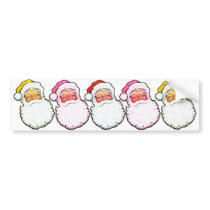 Pink Santa Claus Bumper Sticker