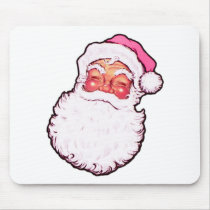 Pink Santa Claus Mouse Pad