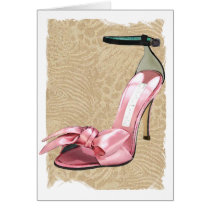 Pink Satin Ankle Straps on Safari