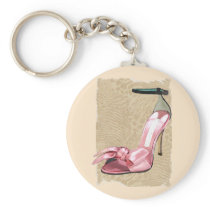 Pink Satin Ankle Straps on Safari