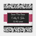 pink Save the date magnet