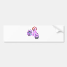 pink scooter bumper sticker